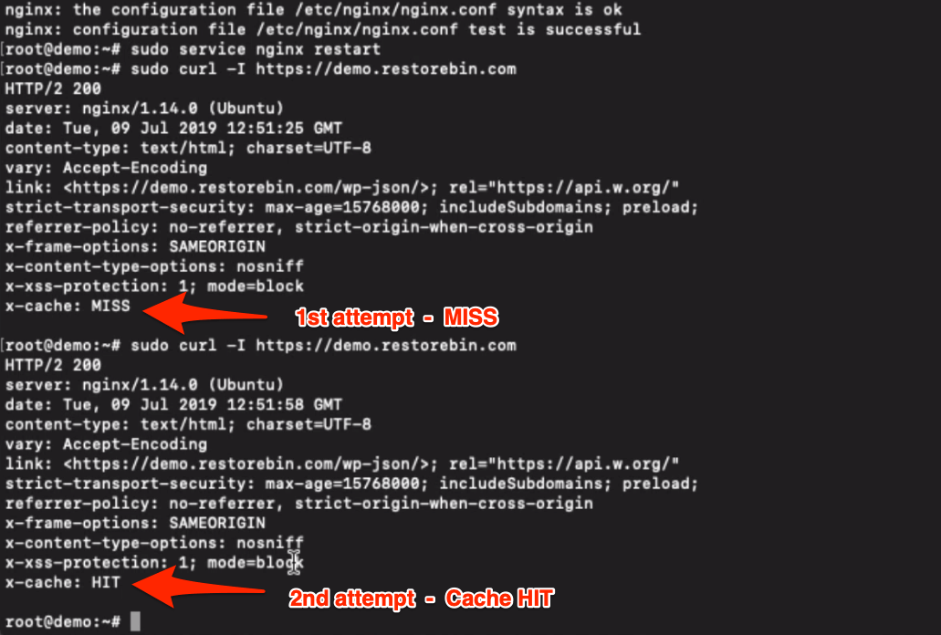 Nginx Cache HIT & MISS