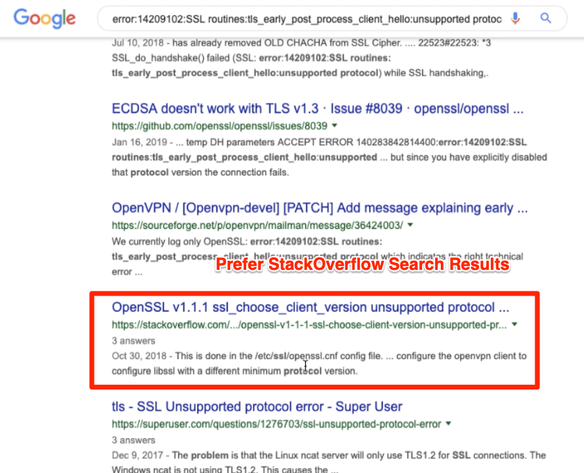 StackOverflow Search Result for Cloud Server issue