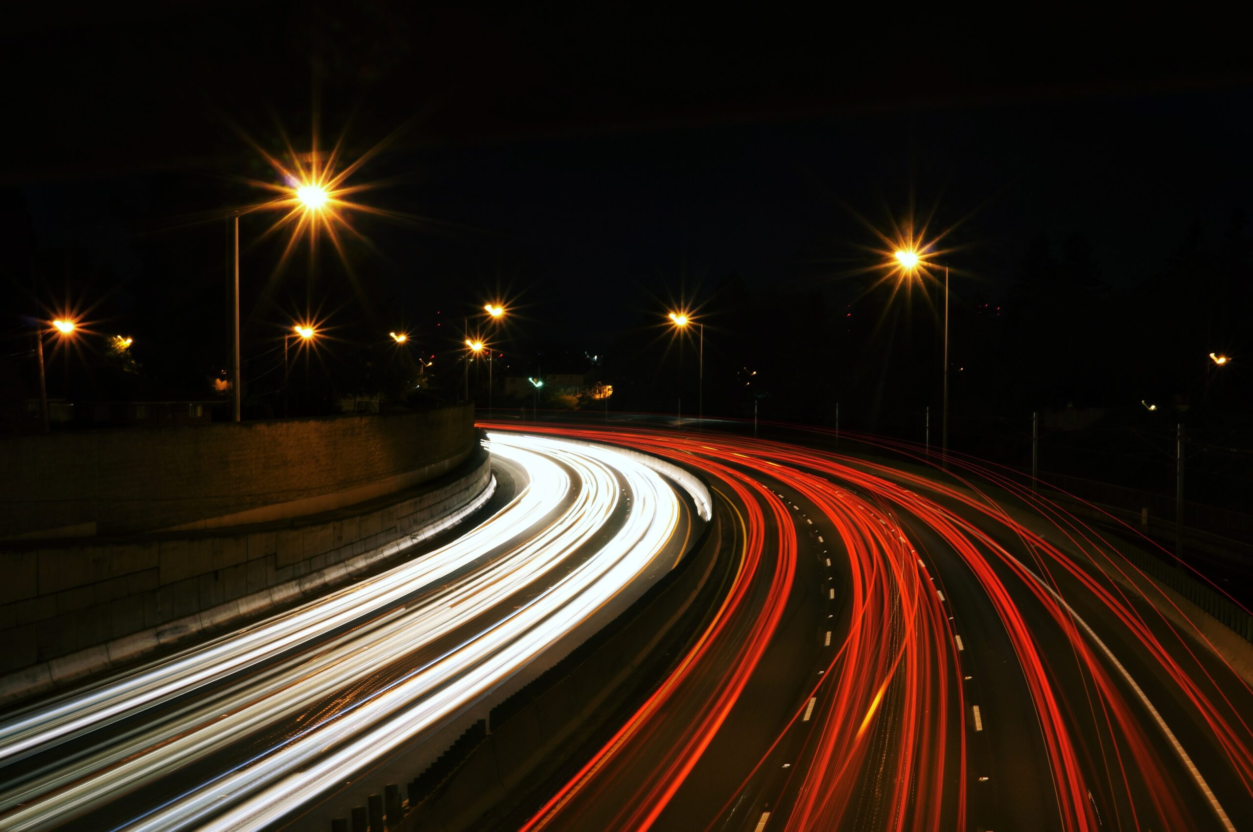 speed way with lights