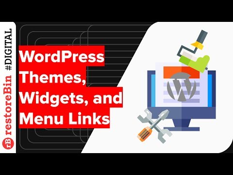 Installing WordPress Free Themes, Adding Menu, and the Widgets